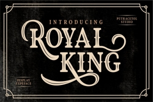 Royal King - Old Vintage Display Font Font Download