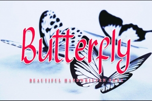 Butterfly - Beautiful Handwritten Font Font Download