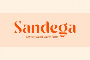 Sandega Font Download