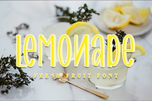 Lemonade - Food and Drink Font Font Download