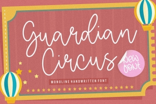Guardian Circus Monoline Handwritten Font Font Download