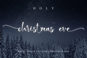 Holy Christmas Eve Font Download