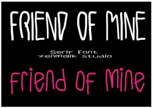 Friend of Mine Font Download
