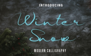 Winter Snow Font Download