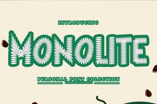 Monolite - Display Monster Font Download