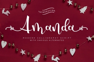Amanda - Modern Calligraphy Script Font Download