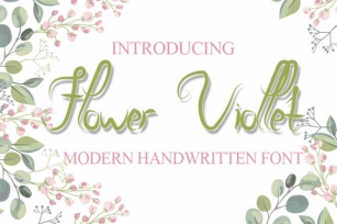 Flower Viollet Font Download