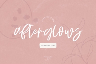 Afterglows Font Download