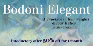 Bodoni Elegant Font Download