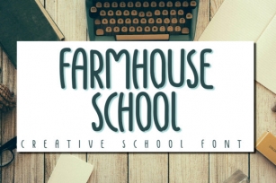 Farmhouse School Font Download