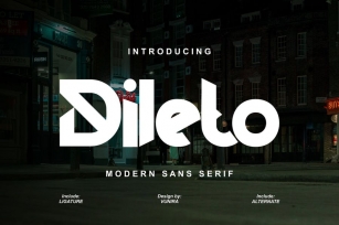Dileto | Modern Sans Serif Font Download
