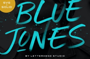 Blue Jones - SVG Font Font Download