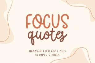 Focus Quotes Duo Font Download