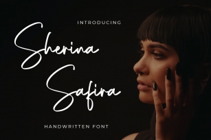Sherina Safira - Handwritten Font Font Download
