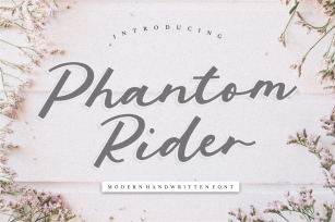 Phantom Rider Modern Handwritten Font Font Download