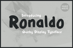 Ronaldo - Quirky & Playful Typeface Font Download