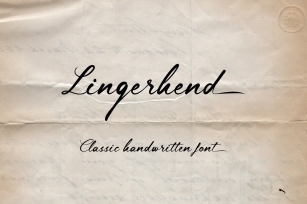 Lingerhend - Classic Script Font Font Download