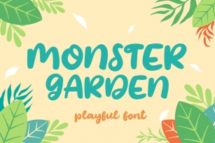 Monster Garden - Playful Style Font Download