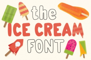 The Ice Cream  Font Download