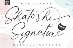 Shatoshi Signature Font Download