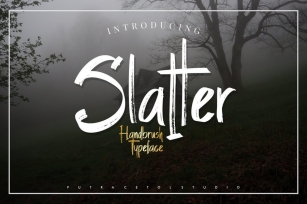 Slatter - Handbrush Font Font Download