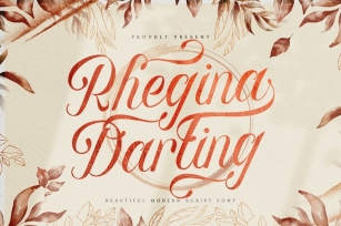 Rhegina Darling - Lovely Script Font Font Download
