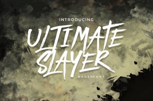 Ultimate Slayer - Handbrush Font Font Download