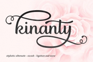 Kinanty | Modern Calligraphy Typeface Font Download
