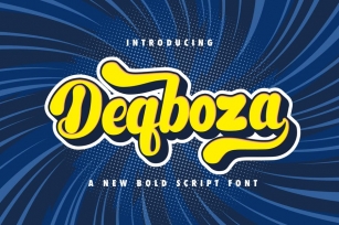 Deqboza - Retro Bold Script Font Font Download
