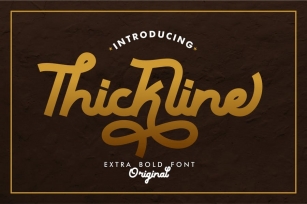 Thickline - Classic Bold Font Font Download