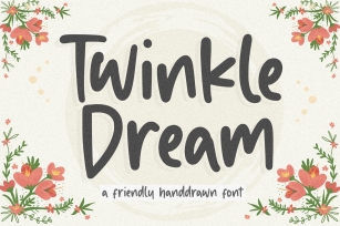 Twinkle Dream Friendly Handdrawn Font Font Download