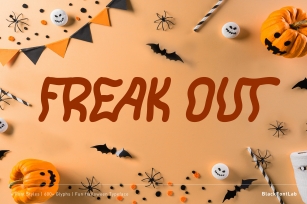 Freak Out - Fun Halloween Font Font Download