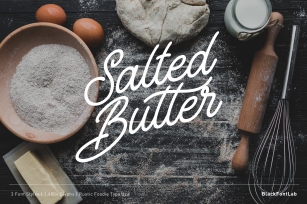 Salted Butter - Rustic Foodie Font Font Download
