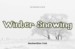 Winter Snowing Font Download
