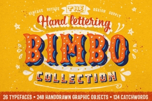 Bimbo Hand Lettering Collection Font Download