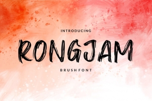 Rongjam - Brush Font Font Download