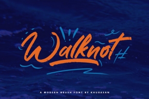 Walknot Brush Font Font Download