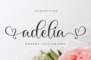 Adelia  Lovely Script Font Font Download