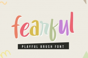 Fearful - Playful Brush Font Font Download
