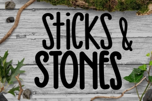 Sticks & Stones - A Thin and Thick Font Duo Font Download