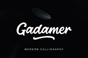 Gadamer | Modern Calligraphy Font Download