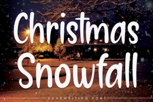 Christmas Snowfall Font Download