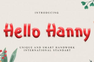 Hello Hanny Font Download