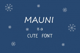 MAUNI Simple Handwritten Font Download