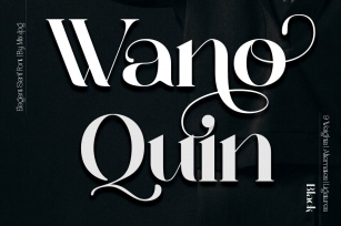 Wano Quin Black| Beautiful and Elegant Serif Font Font Download
