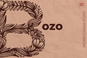 Bozo Monogram Font Font Download