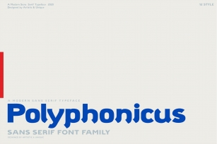 Polyphonicus - Sans Serif Font Family - OTF, TTF Font Download