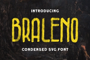 Braleno - Condensed SVG Font Font Download