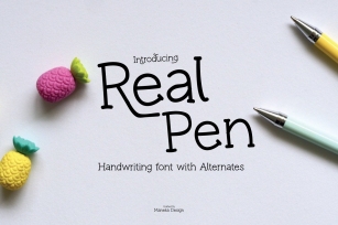 Real Pen Font with Alternates Font Download