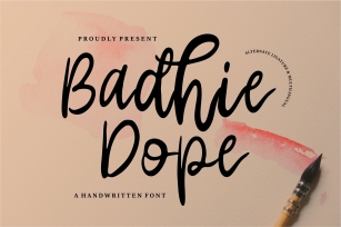 Badhie dope | A Handwritten Font Font Download